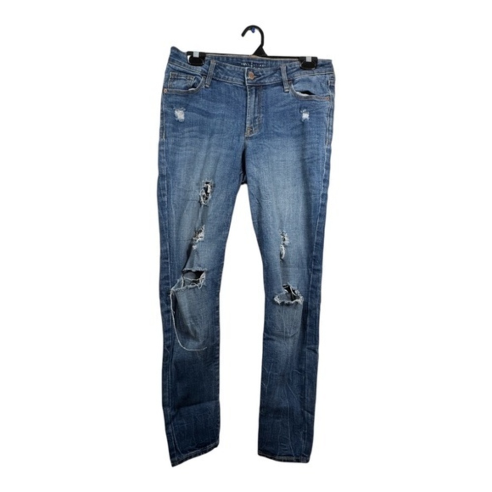 Old Navy Jeans Womens Size 8 Regular Slim Fit Destroyed Distressed Ankle Classic